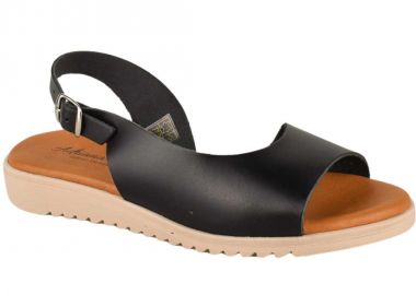 Πέδιλα γυναικεία | Δερμάτινα | Υφαντίδης | 110155 | Μαύρο - Υφαντίδης - 